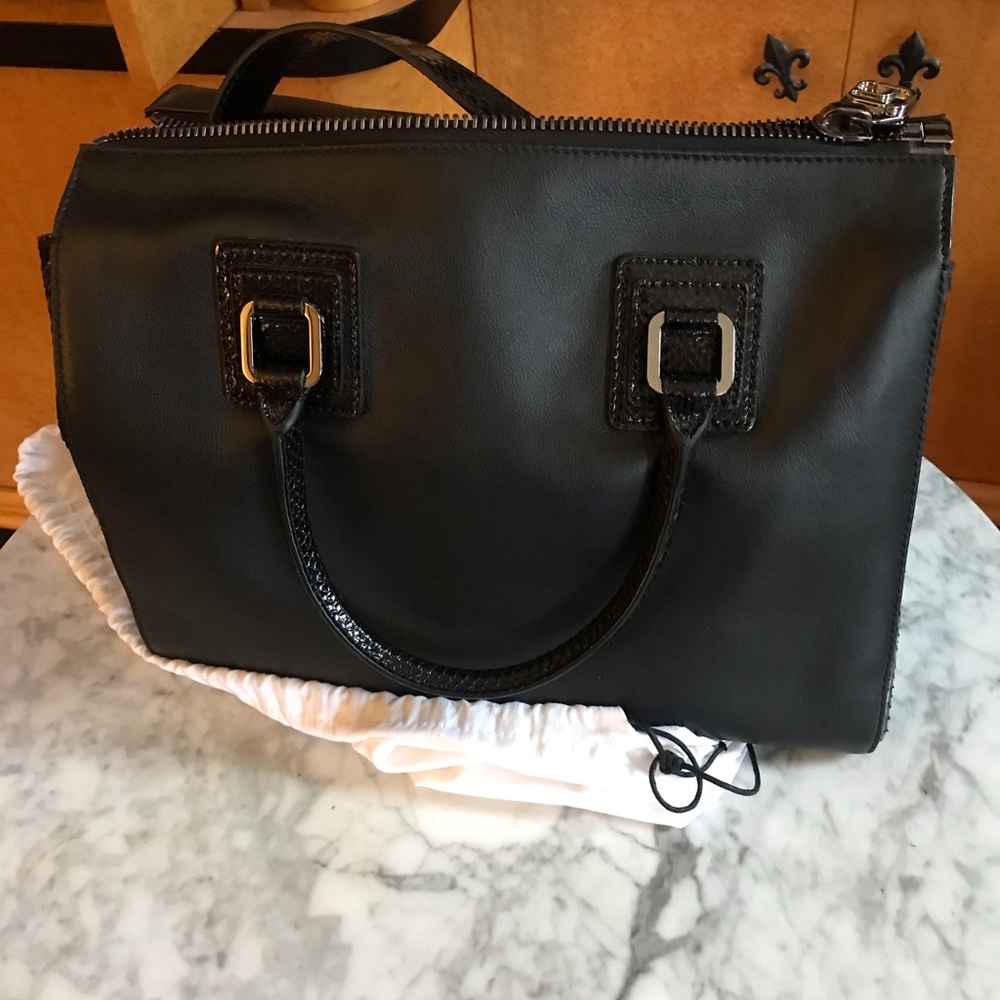 Alexandra Clancy Black leather Tote
